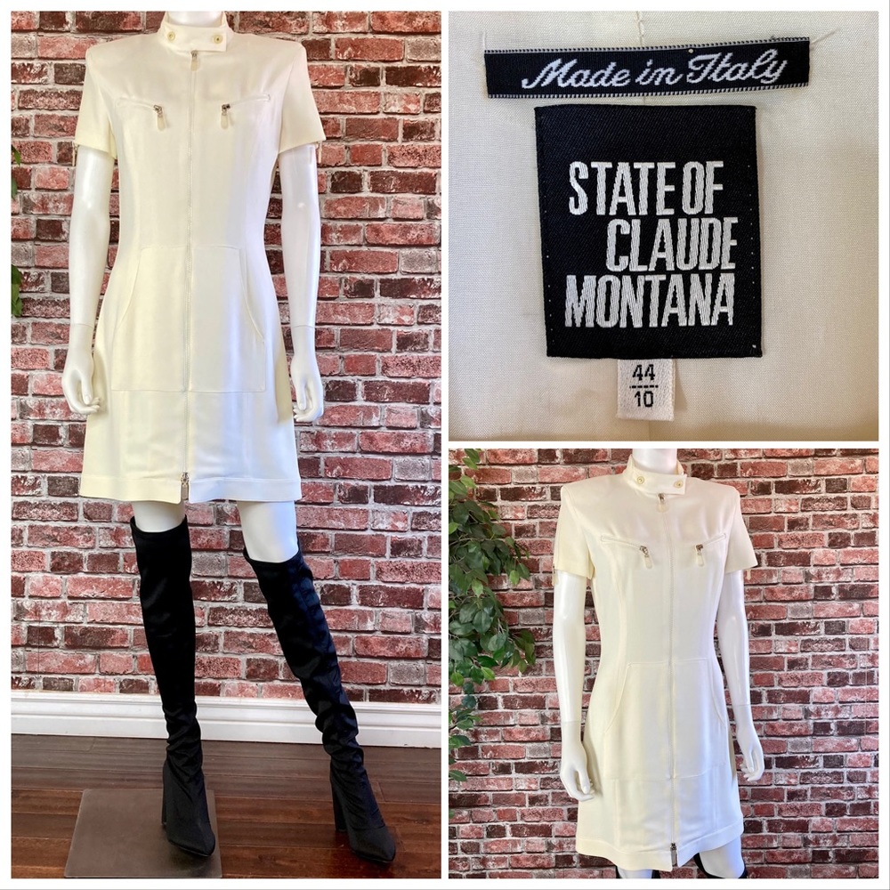 Vintage 90’s State of Claude Montana mini dress